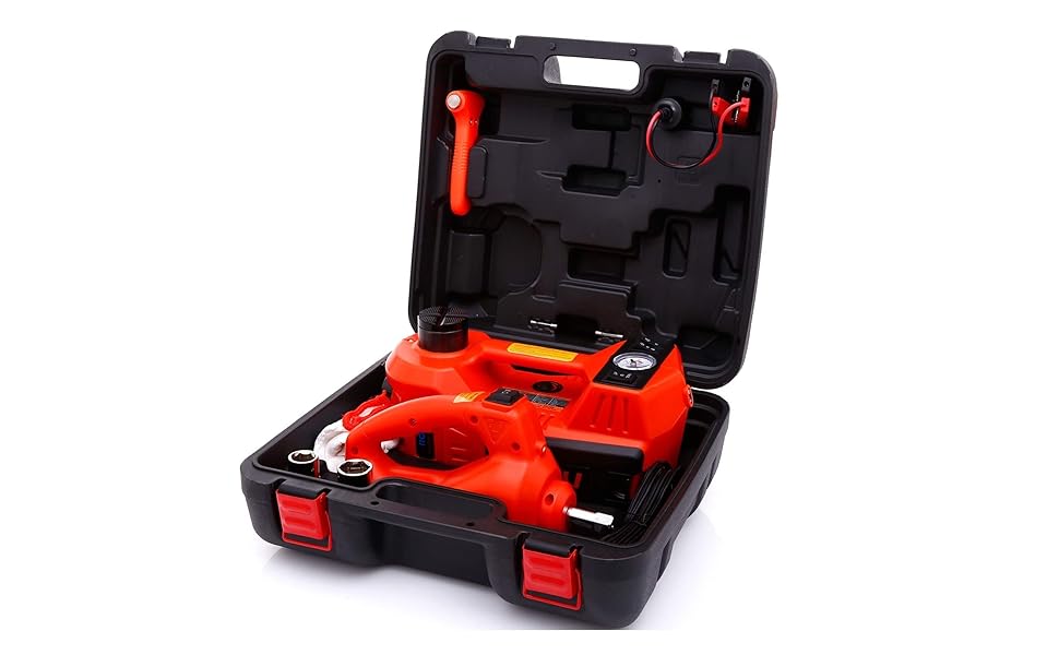 5 Ton Electric Hydraulic Floor Jack Kit – DC 12V Car Lift with Trolley Design