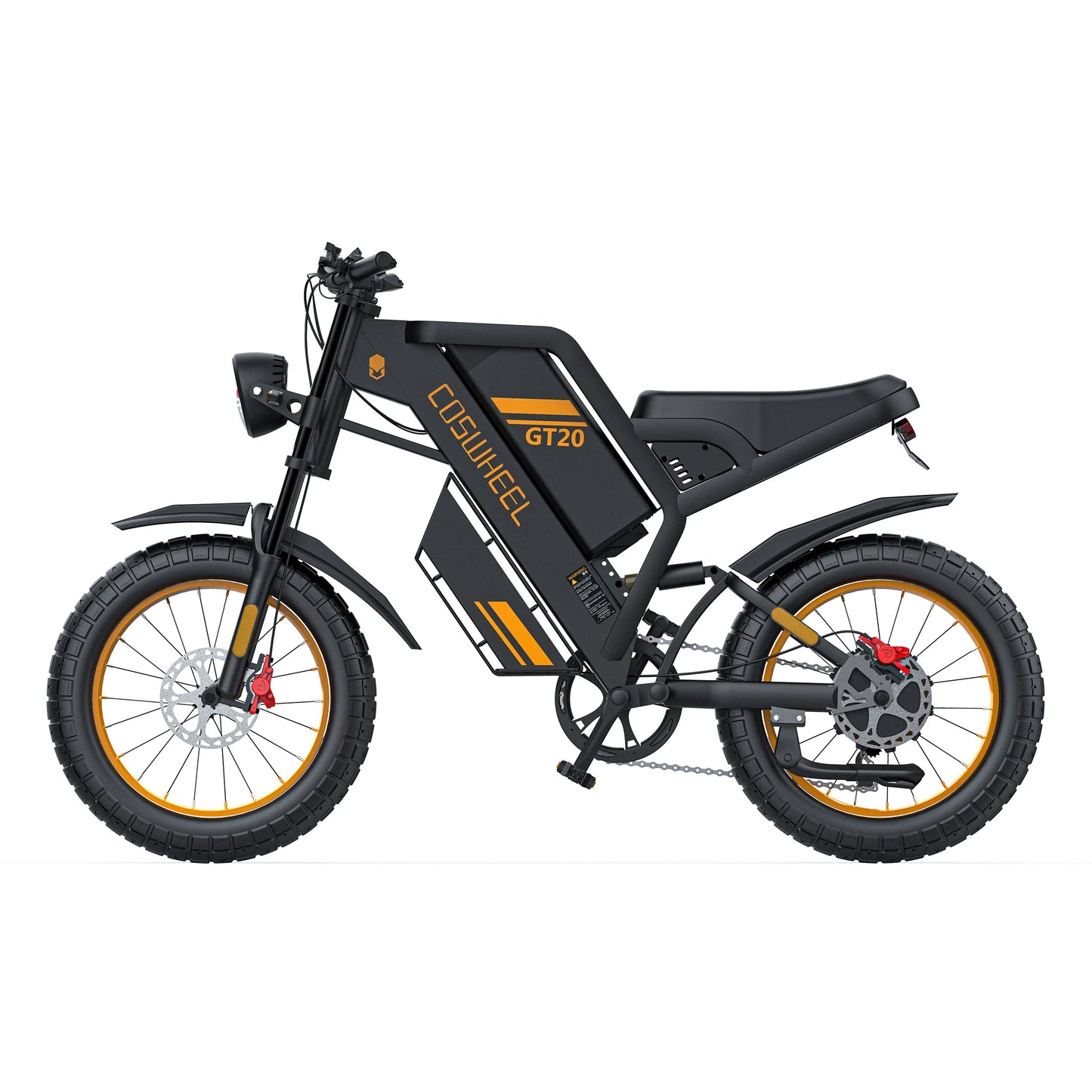 2000W Off-Road Electric Bike for Adults – 60V Fat Tire Mountain eBike with 20-Inch Wheels