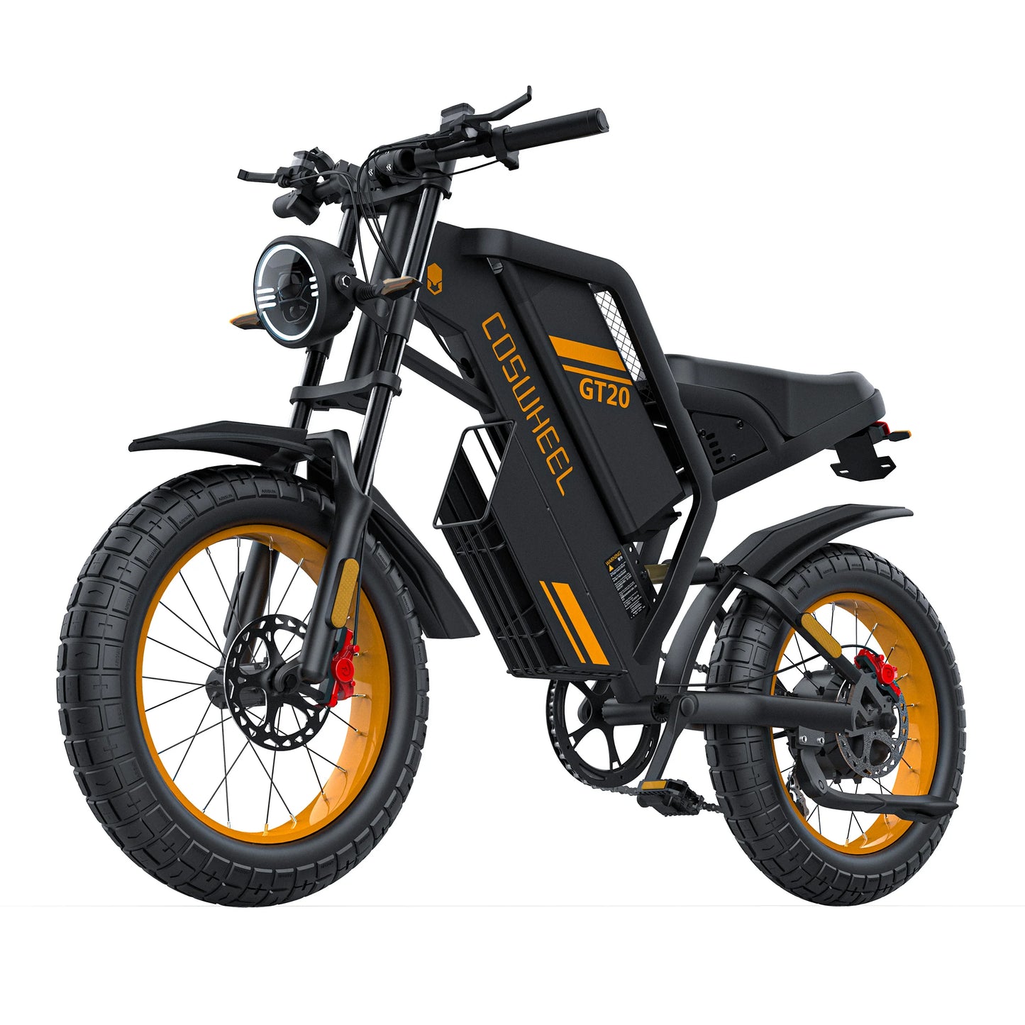 2000W Off-Road Electric Bike for Adults – 60V Fat Tire Mountain eBike with 20-Inch Wheels