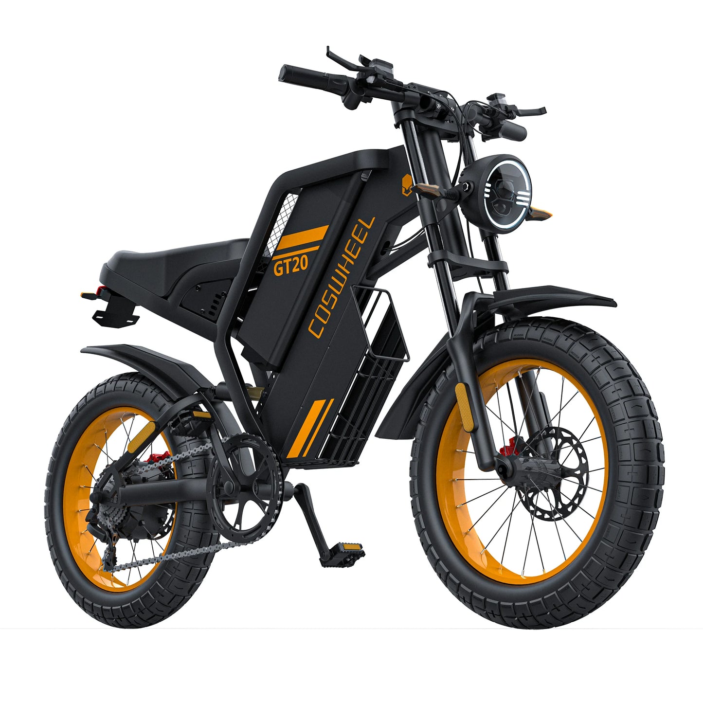2000W Off-Road Electric Bike for Adults – 60V Fat Tire Mountain eBike with 20-Inch Wheels