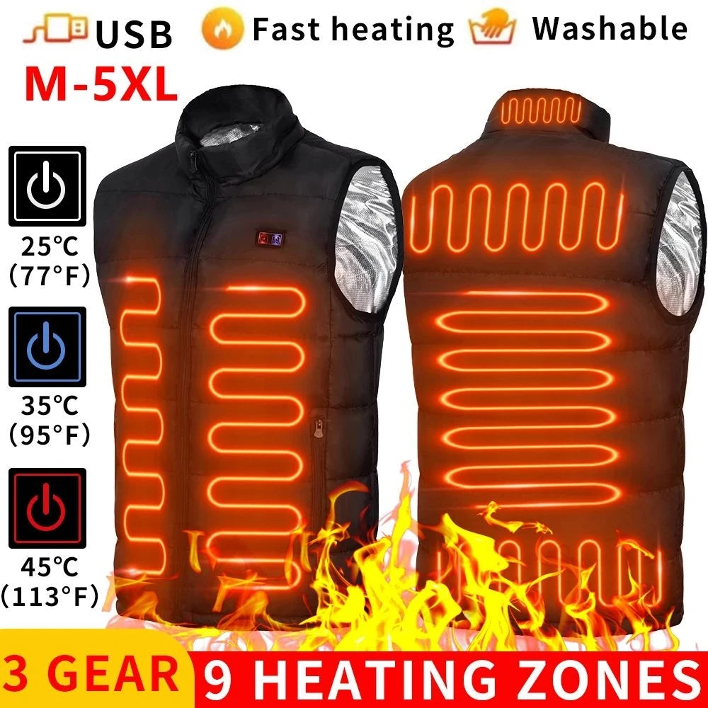 Heated Jacket with 9 Zones