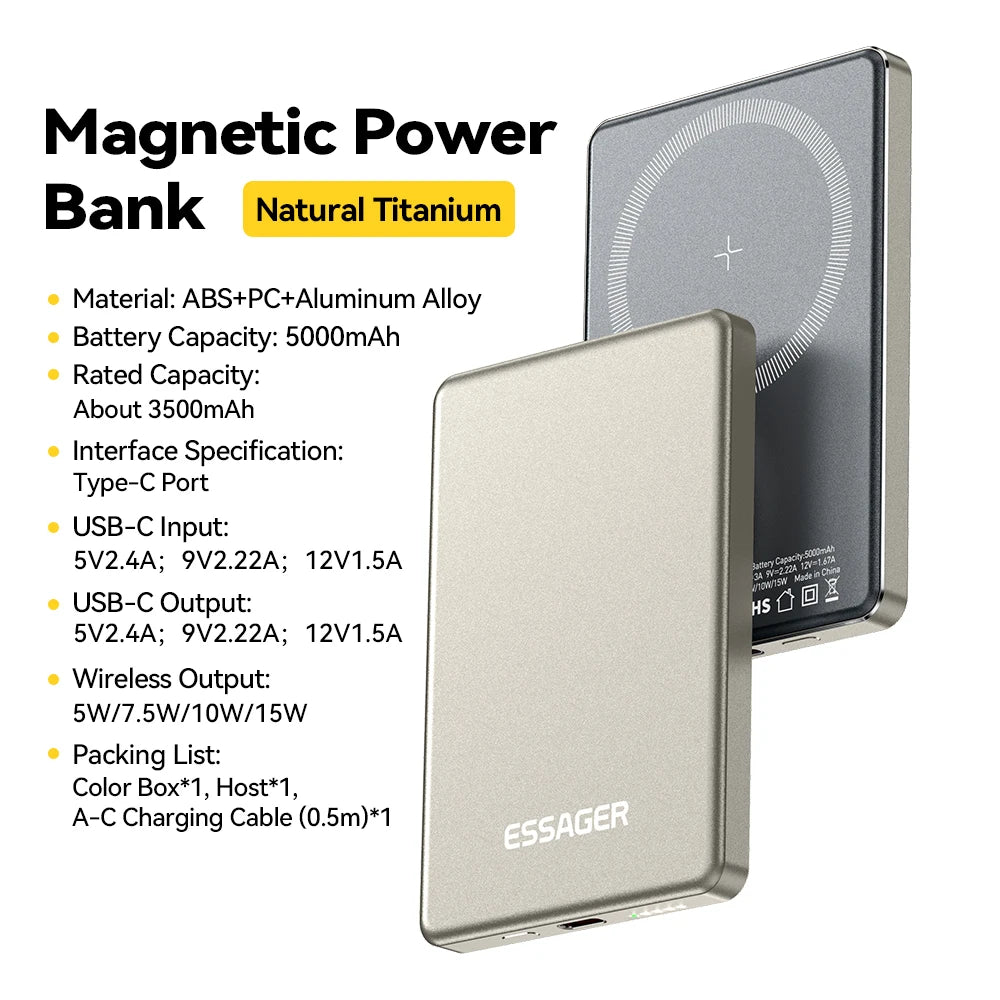 Magnetic Wireless Power Bank