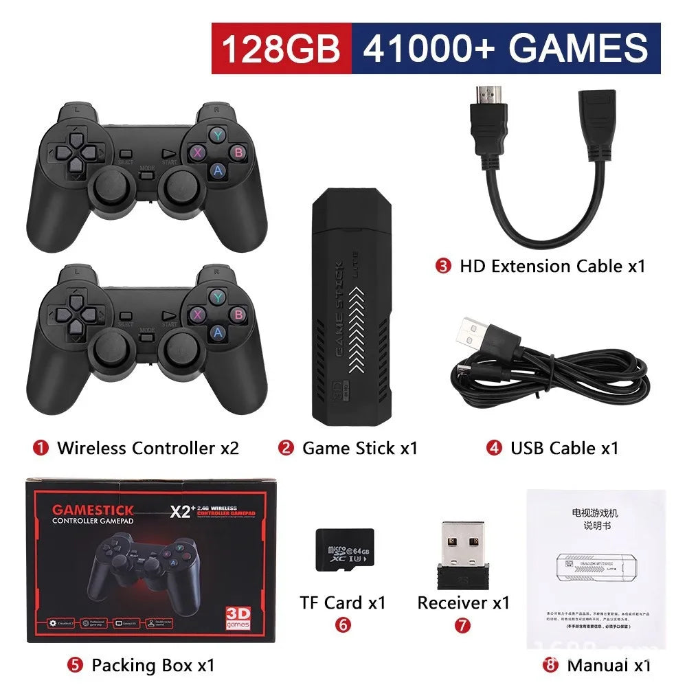 4K Retro Game Console Stick