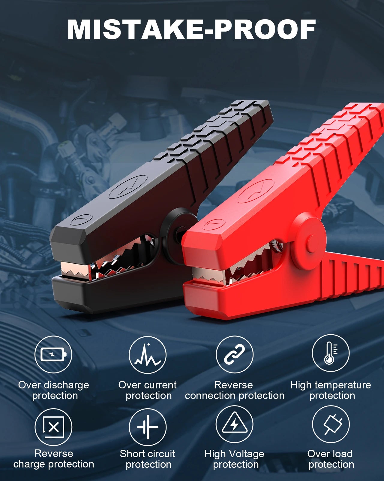5-in-1 Portable Car Jump Starter & Power Bank – 26800mAh with Air Compressor & Digital Tire Inflator