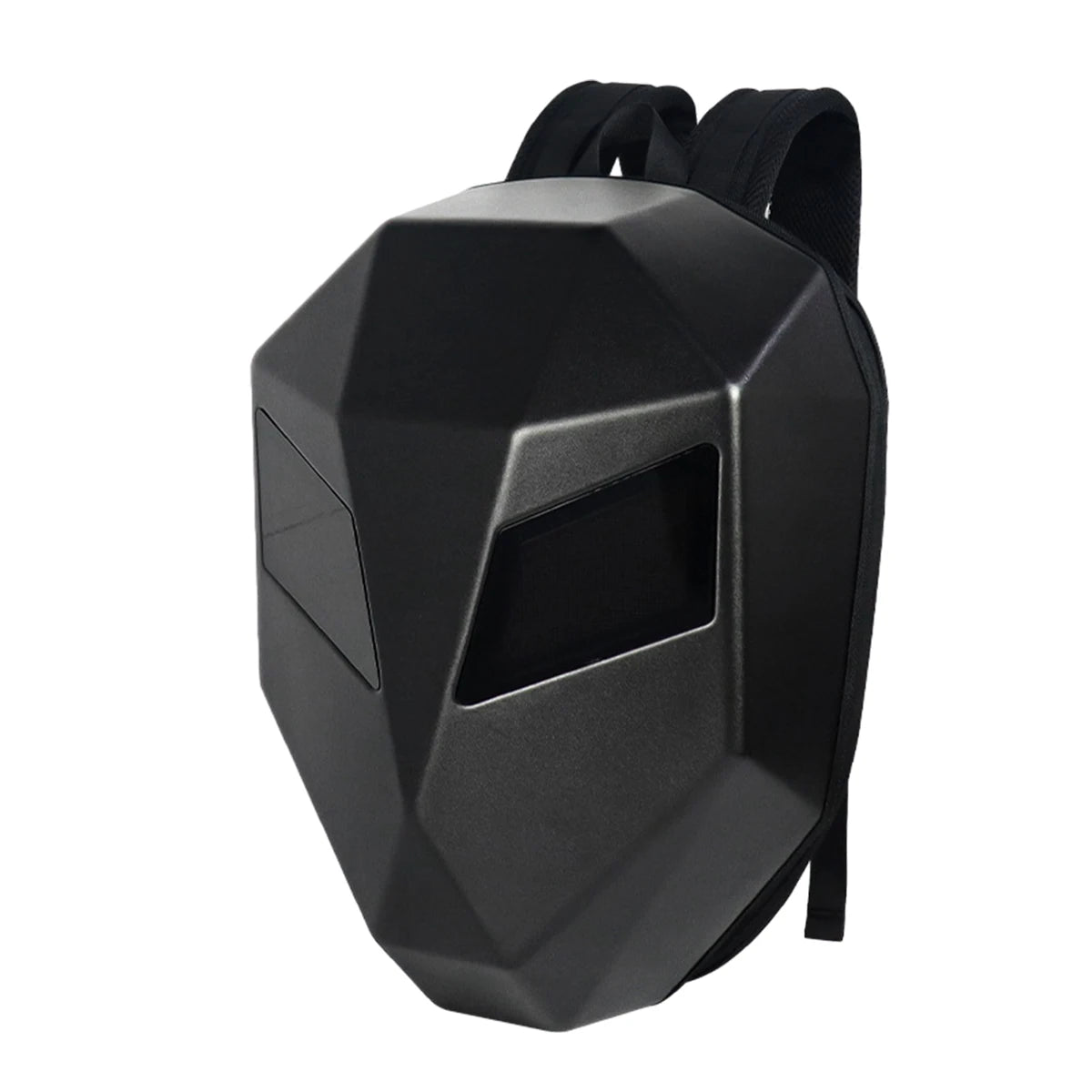 LED Display Motorcycle Backpack – Hard Shell, Large Capacity, App-Controlled Light Screen