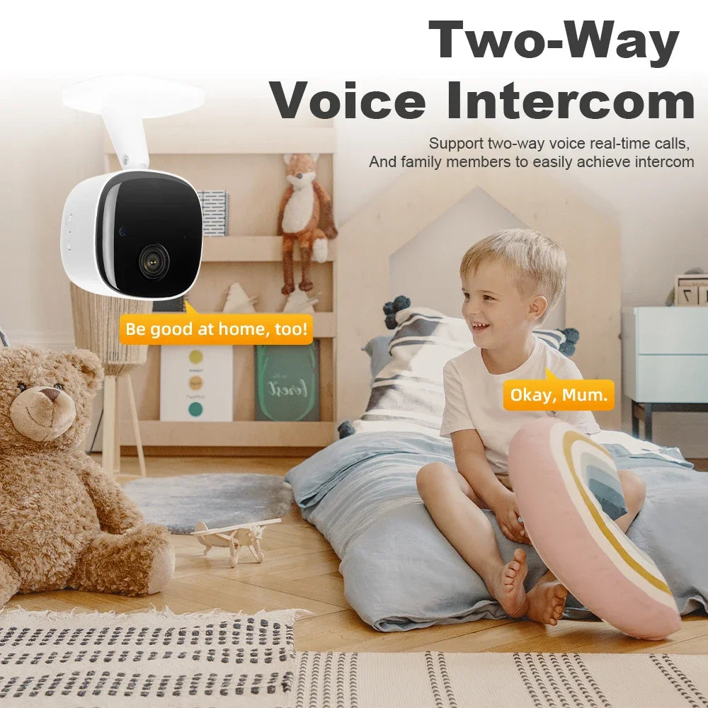 New 4K Security Camera Wireless Full Color Night Vision WiFi Monitor Waterproof Motion Detect Surveillance With 2 Way Audio 2025