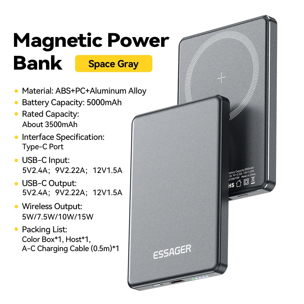 Magnetic Wireless Power Bank