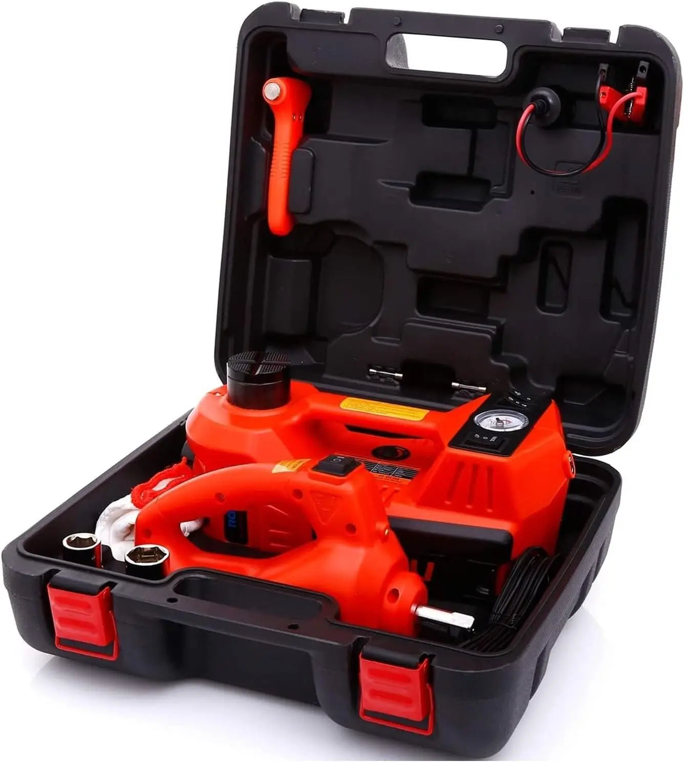 5 Ton Electric Hydraulic Floor Jack Kit – DC 12V Car Lift with Trolley Design