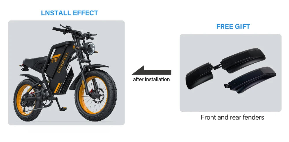 2000W Off-Road Electric Bike for Adults – 60V Fat Tire Mountain eBike with 20-Inch Wheels