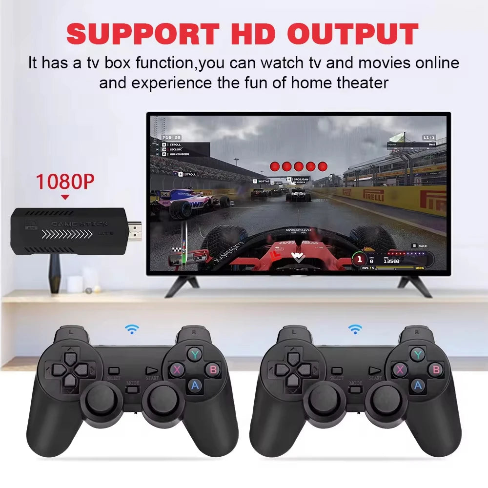 4K Retro Game Console Stick