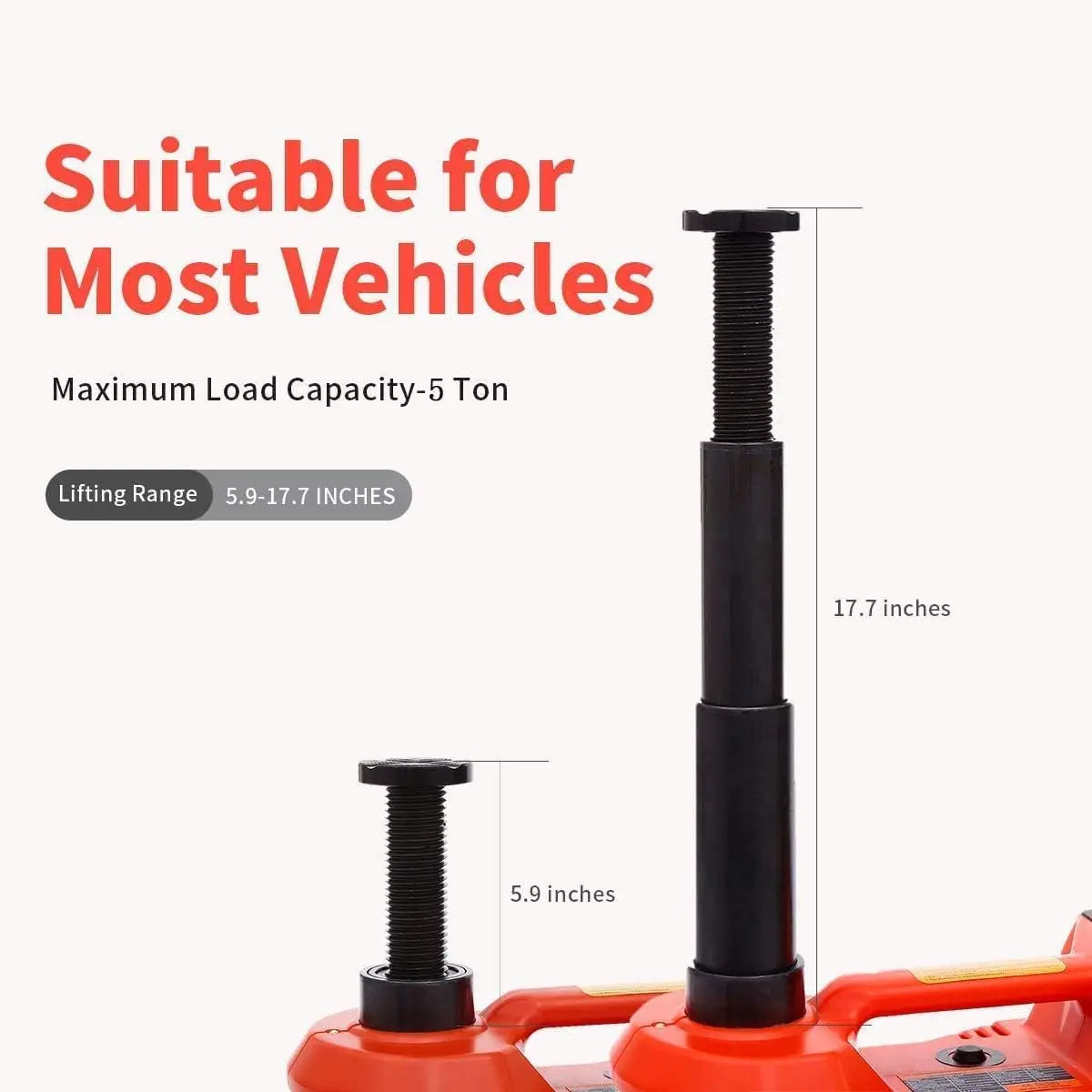 5 Ton Electric Hydraulic Floor Jack Kit – DC 12V Car Lift with Trolley Design