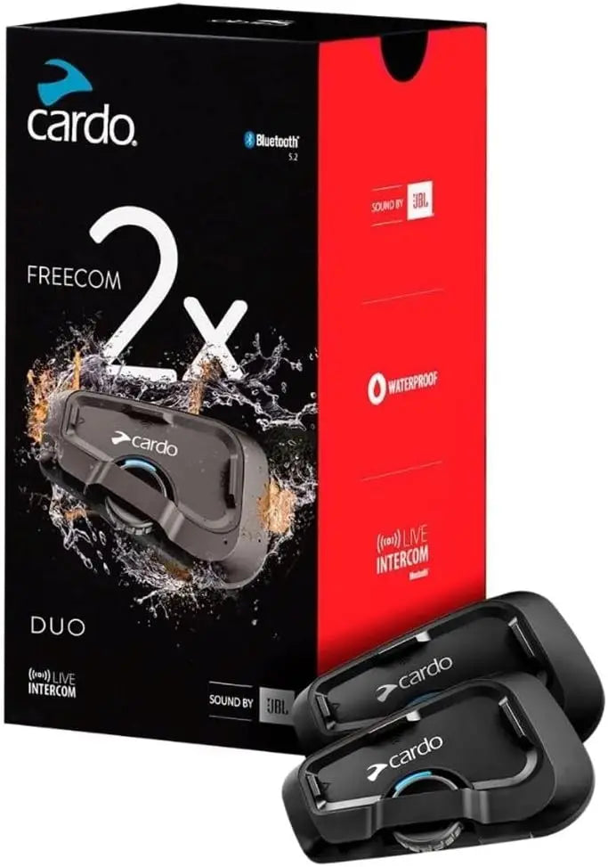 2-Way Bluetooth Motorcycle Communication Headset – Single Pack, Black