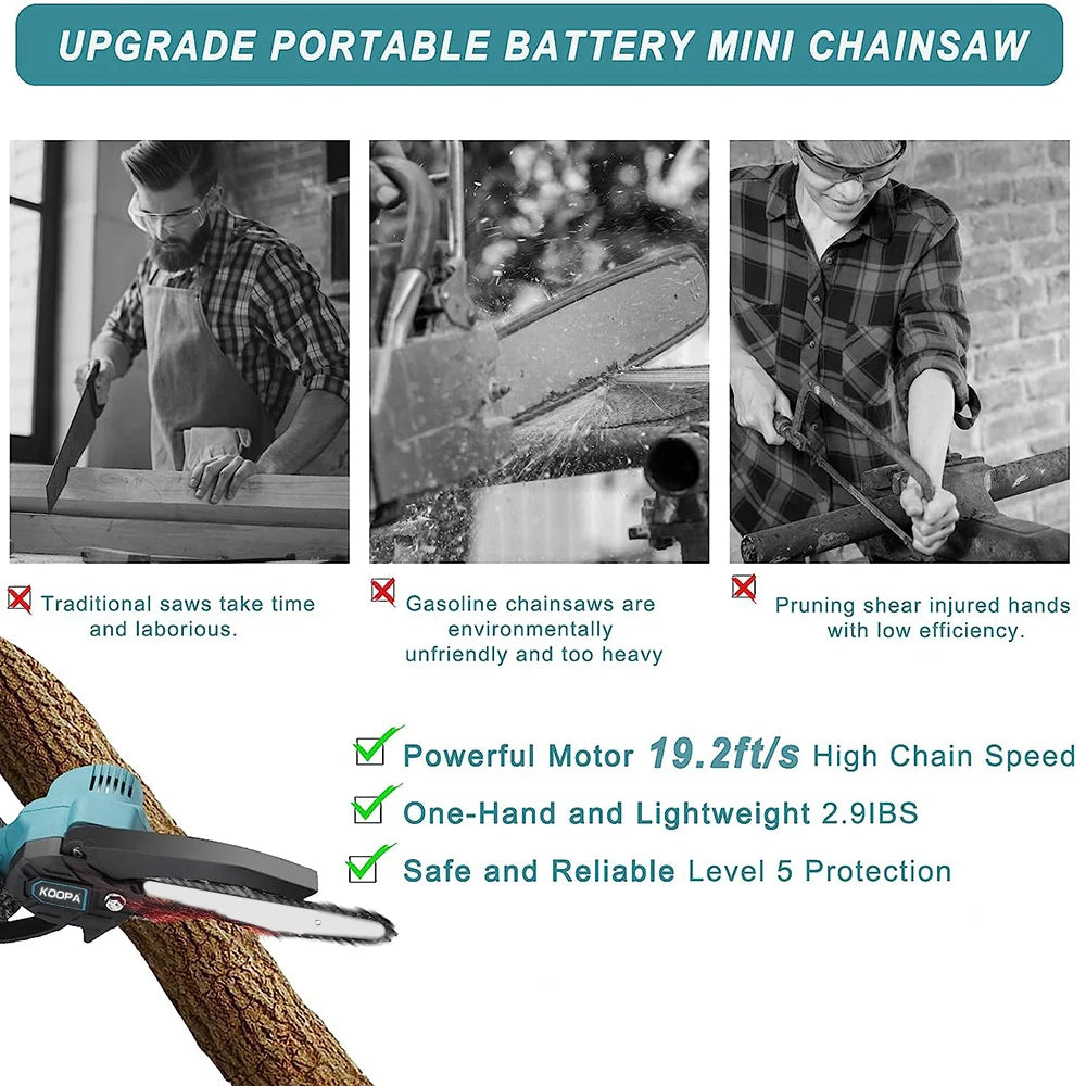 6-Inch Mini Chainsaw