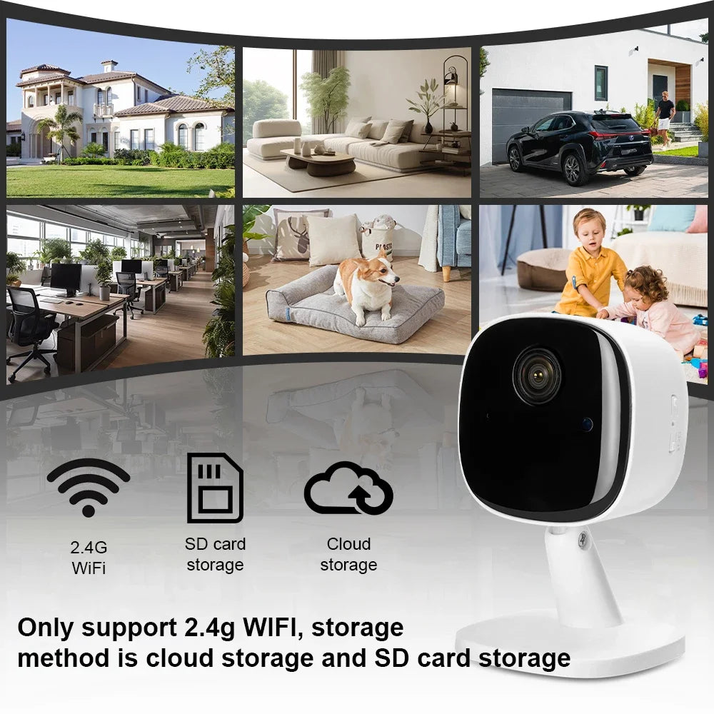 New 4K Security Camera Wireless Full Color Night Vision WiFi Monitor Waterproof Motion Detect Surveillance With 2 Way Audio 2025