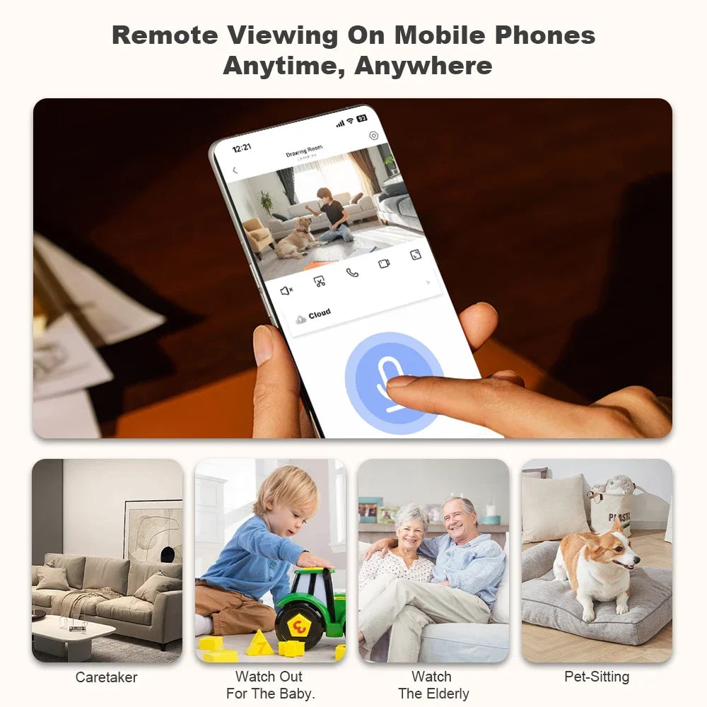 New 4K Security Camera Wireless Full Color Night Vision WiFi Monitor Waterproof Motion Detect Surveillance With 2 Way Audio 2025