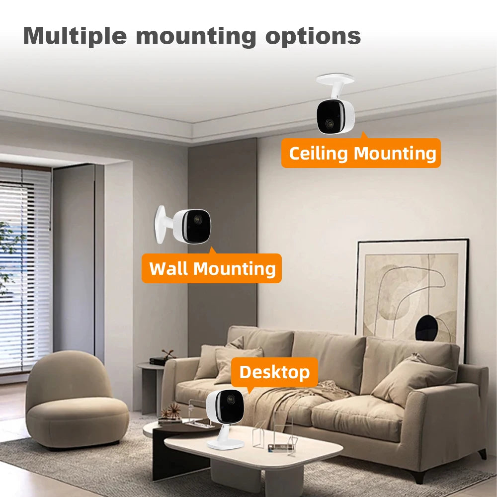 New 4K Security Camera Wireless Full Color Night Vision WiFi Monitor Waterproof Motion Detect Surveillance With 2 Way Audio 2025