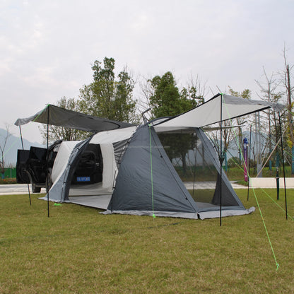 CZX-470 5M Durable Car Tent Multi-Use 6-Person Family Foxwing Awning for Camper Trailer Touring Tent for Car