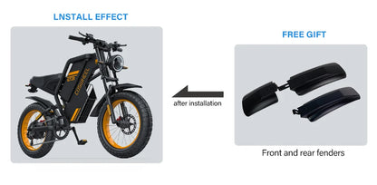2000W Off-Road Electric Bike for Adults – 60V Fat Tire Mountain eBike with 20-Inch Wheels