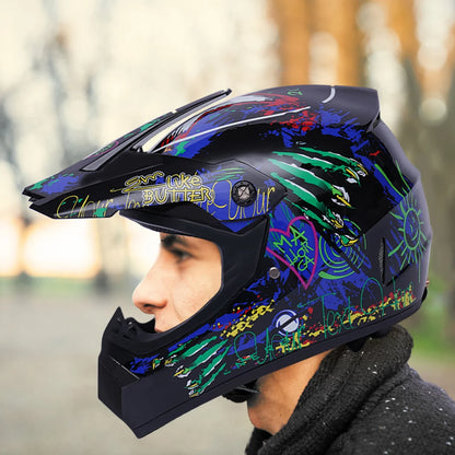 Unisex Off-Road Motorcycle Helmet – Impact Resistant, All-Season Use