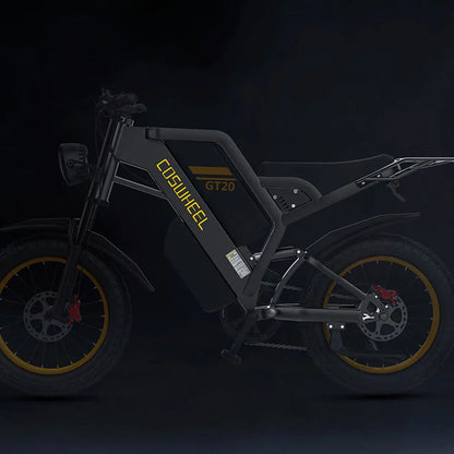 2000W Off-Road Electric Bike for Adults – 60V Fat Tire Mountain eBike with 20-Inch Wheels